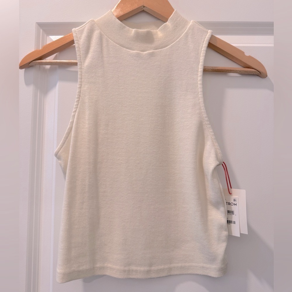 Open Edit Sleeveless Ribbed Top